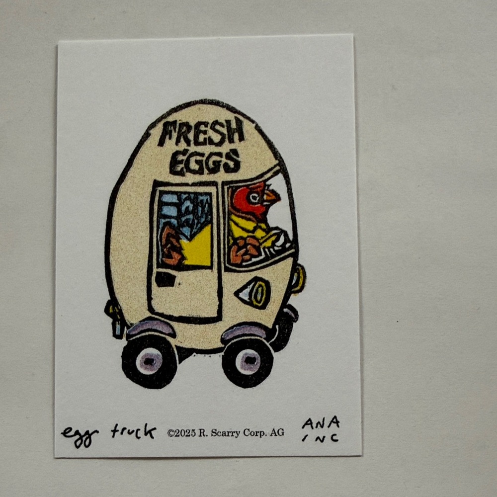 Ana Inciardi Mini Print, Egg Truck